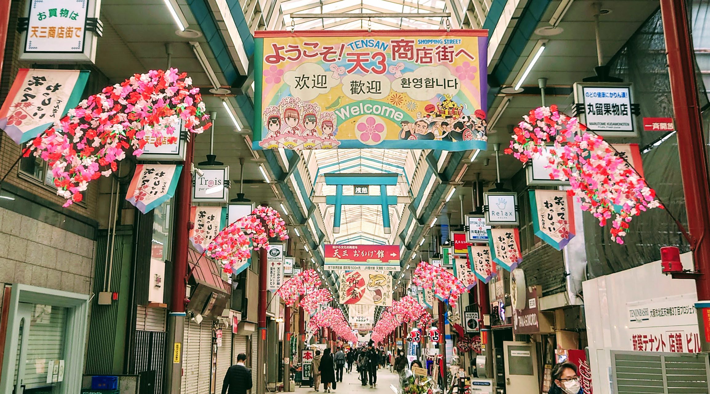 Stroll through Japan's longest Tenjinbashi-suji Shopping Street