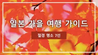 일본 가을 여행 가이드｜절경 명소 7선