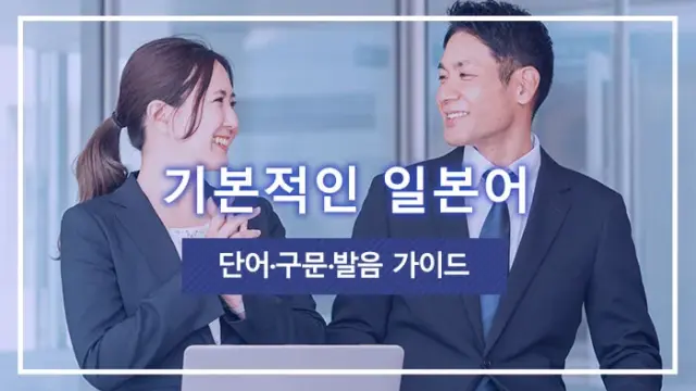 기본적인 일본어 단어·구문·발음 가이드