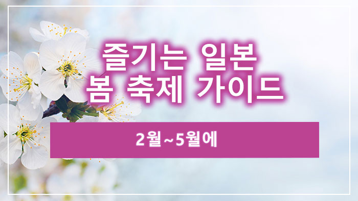 2월~5월에 즐기는 일본 봄 축제 가이드