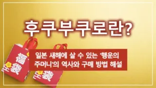 후쿠부쿠로란? 일본 새해에 살 수 있는 '행운의 주머니'의 역사와 구매 방법 해설