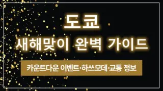 도쿄 새해맞이 완벽 가이드｜카운트다운 이벤트·하쓰모데·교통 정보