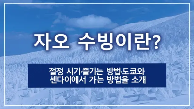 자오 수빙이란? 절정 시기·즐기는 방법·도쿄와 센다이에서 가는 방법을 소개